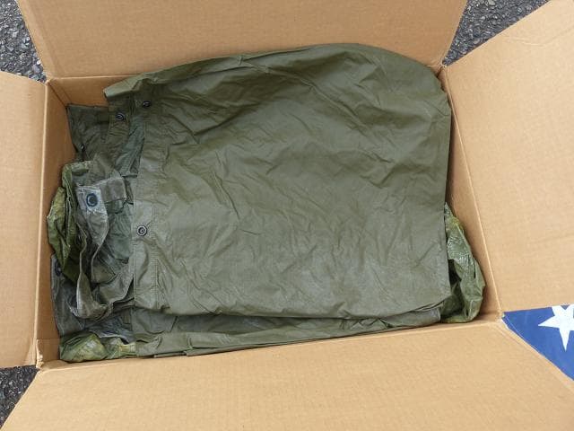 レア！ 1984” 米軍実物 OD ポンチョ リップストップ　 43