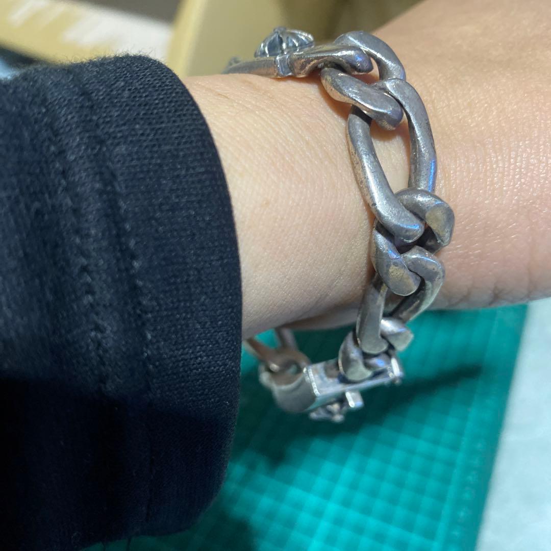 925 ブレスレット　CH プラス　チェーン型　リストバンド