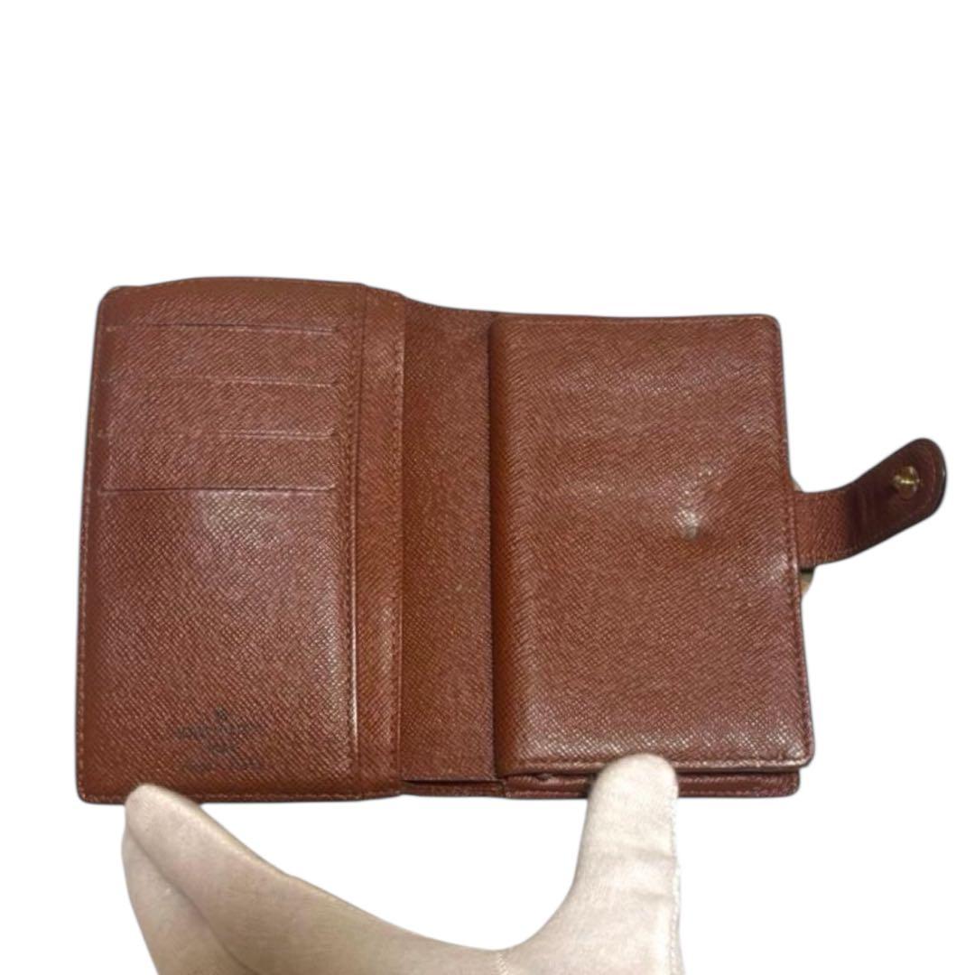 ルイヴィトン　折り財布　ポルトフォイユビエヴィエノワ　モノグラム　がま口　PVC