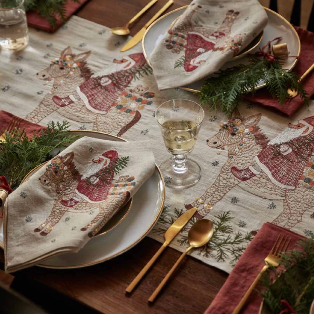 CORAL＆TUSK コーラル＆タスク テーブルランナー クリスマス 訳あり