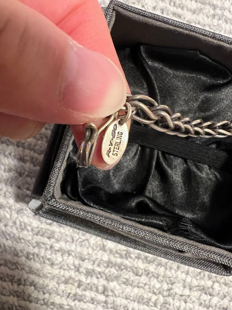 スターリングシルバー チェーンブレスレット