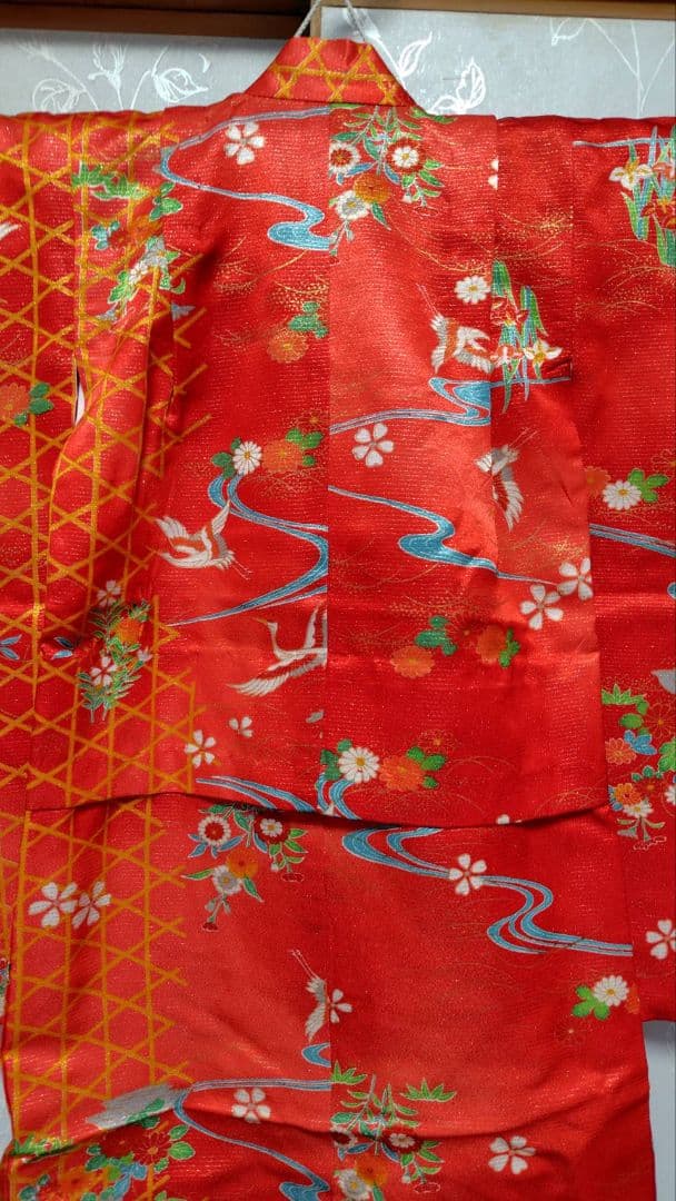 RK539子供着物着丈センチ裄丈40センチ非常に綺麗美品正絹