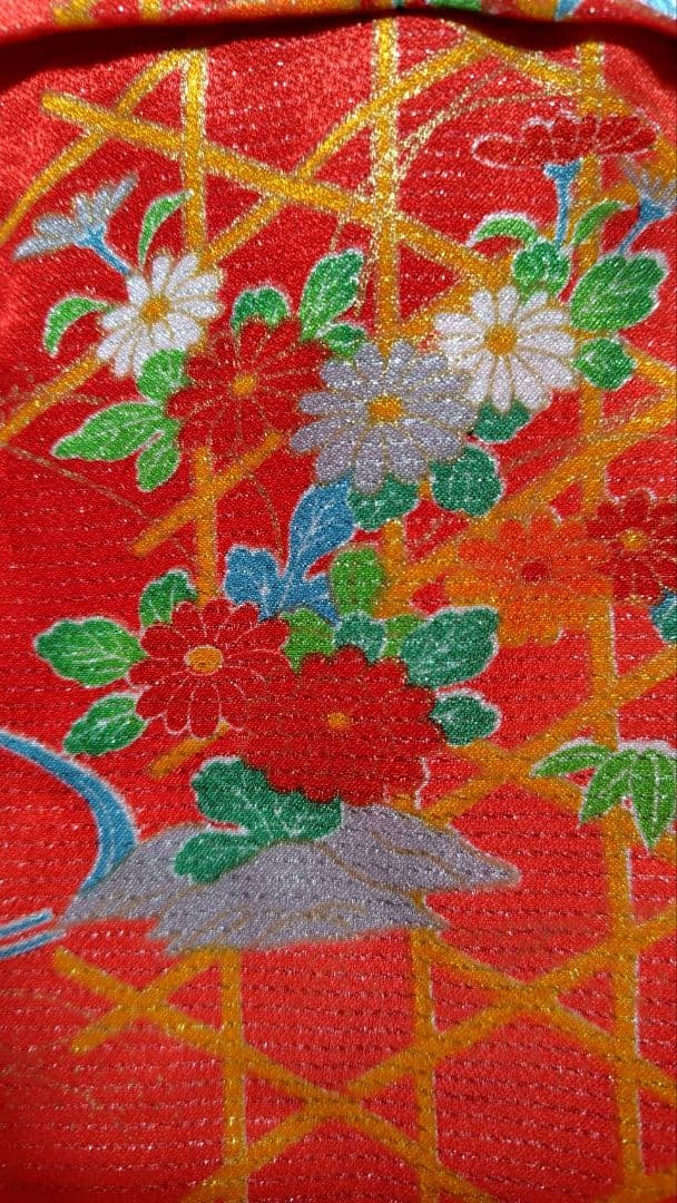 RK539子供着物着丈センチ裄丈40センチ非常に綺麗美品正絹