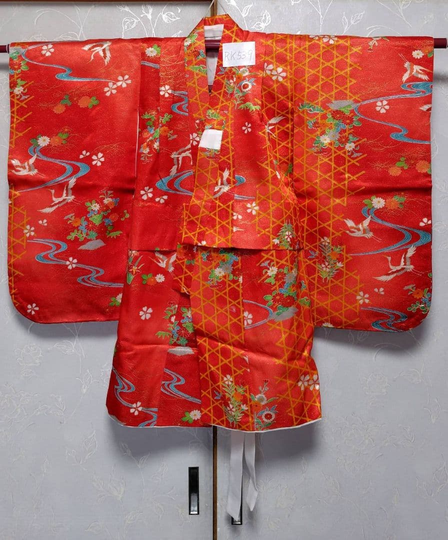 RK539子供着物着丈センチ裄丈40センチ非常に綺麗美品正絹