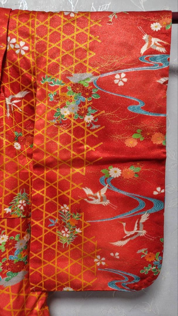 RK539子供着物着丈センチ裄丈40センチ非常に綺麗美品正絹