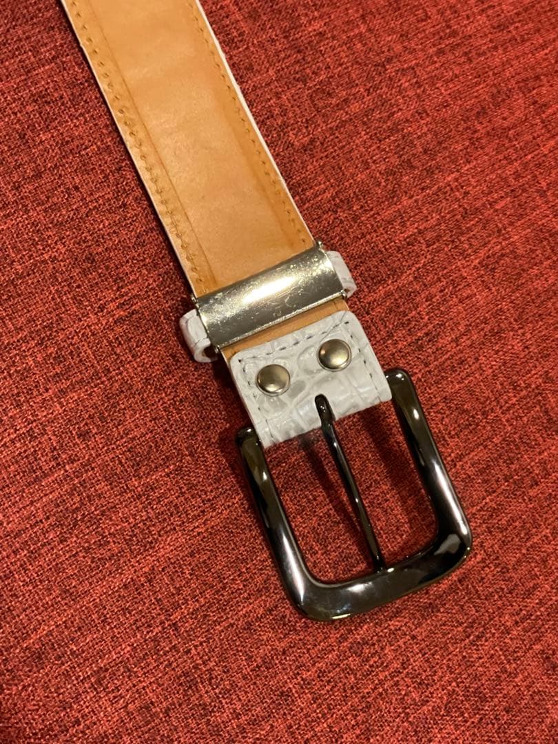 ◆感謝価格◆HOMMON HAKATA◆クロコダイル◆パッチワークベルト◆