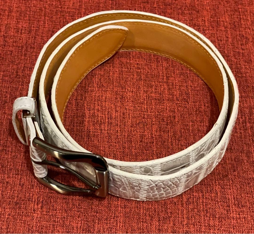 ◆感謝価格◆HOMMON HAKATA◆クロコダイル◆パッチワークベルト◆