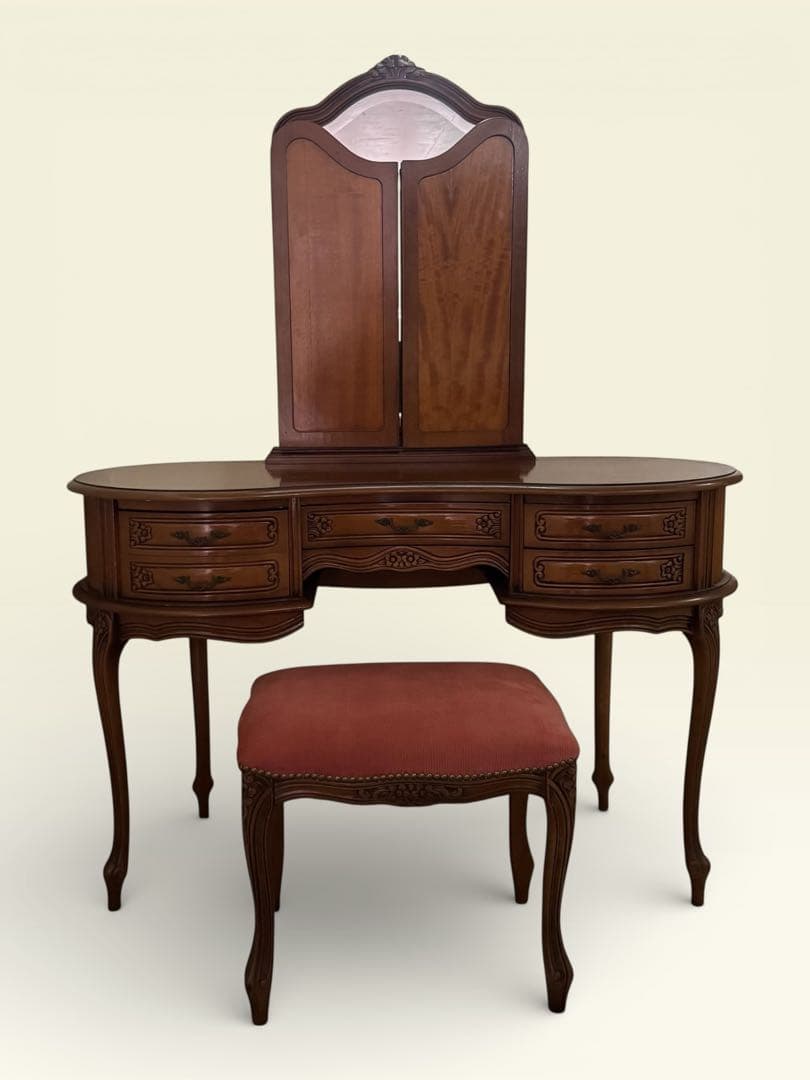セット購入用　チェア　クラシック木製ドレッサー・鏡台