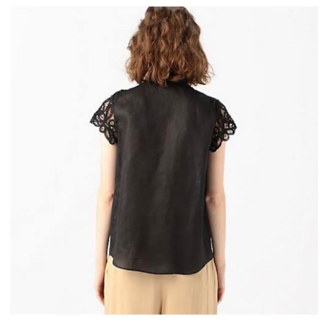 【美品】 トゥモローランド ブラウス シャツ 刺繍 レース リネン