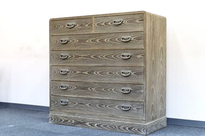 GMET333B○紀州箪笥 伝統工芸士 角谷楠雄 チェスト 整理箪笥 桐箪笥 最