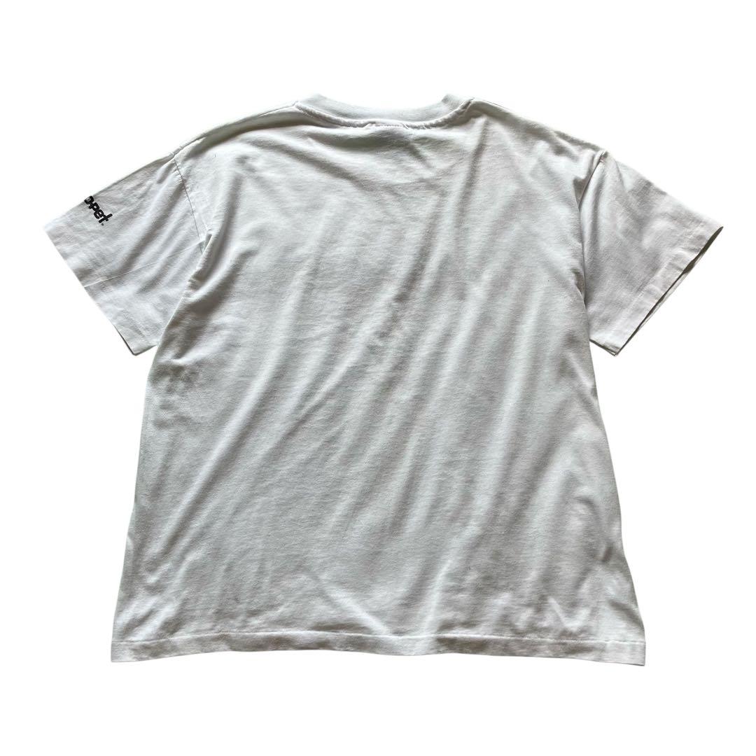 90's USA製 ヘインズ うさぎ 兎 デザインtシャツ 白 L