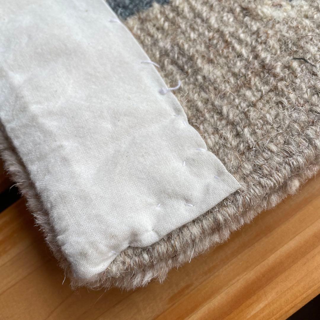 チベタンラグ　チェアマット　ドラゴン