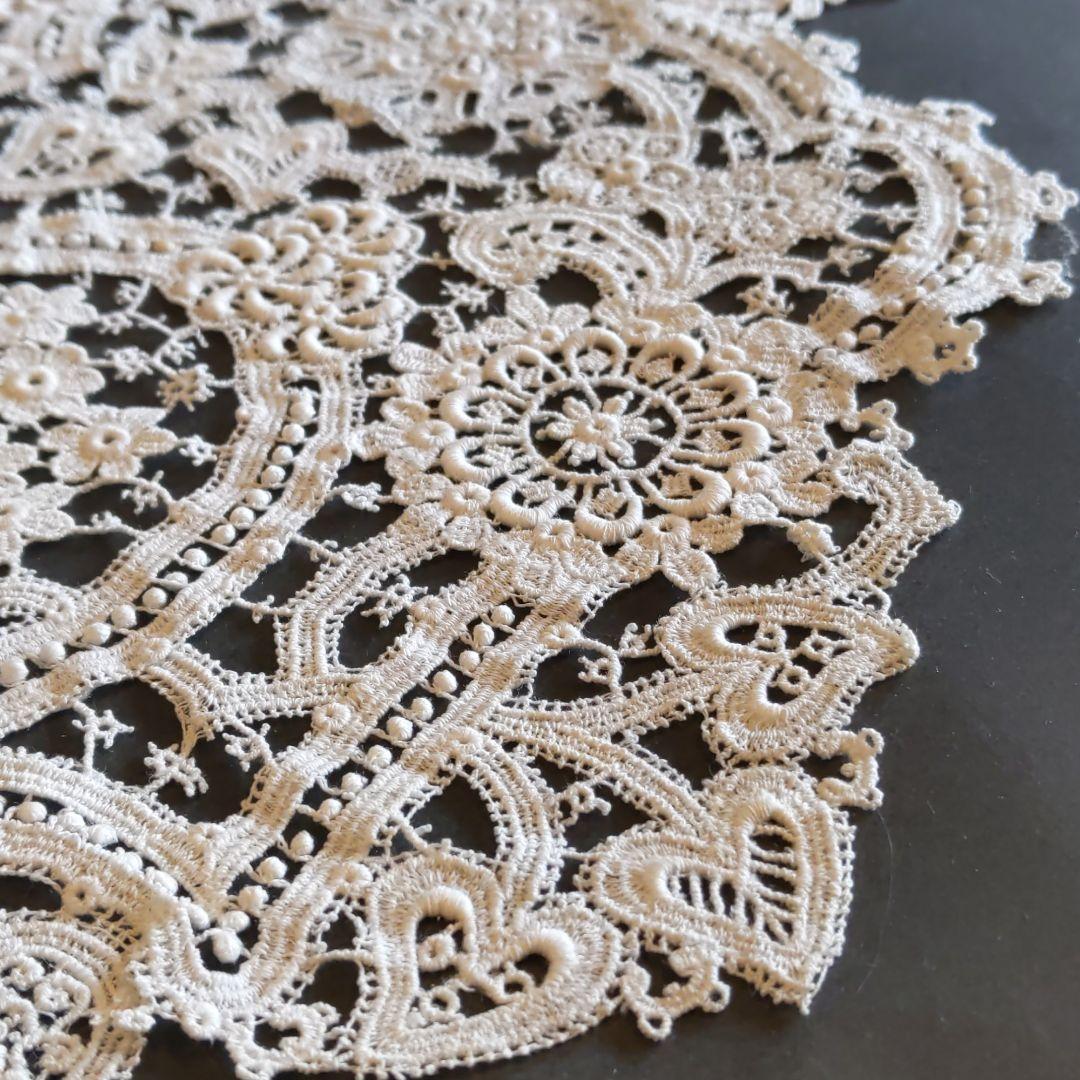 アンティークレース　襟