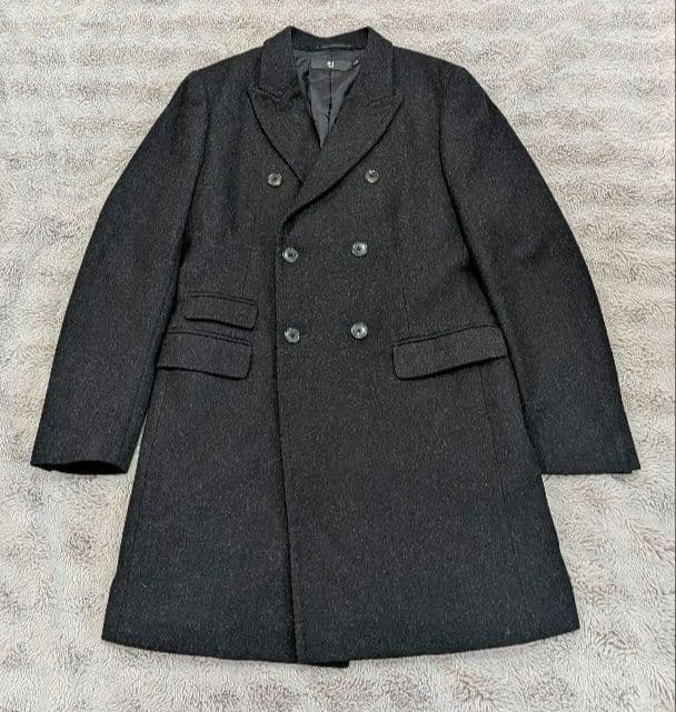 が*く様 【美品】ユニクロ　＋J　ウール　チェスターコート　ブラック L ジルサ