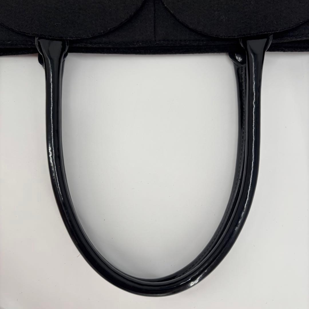 ヴィヴィアンウエストウッド トートバッグ フェルト ブラック