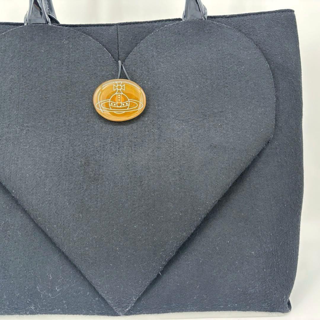 ヴィヴィアンウエストウッド トートバッグ フェルト ブラック