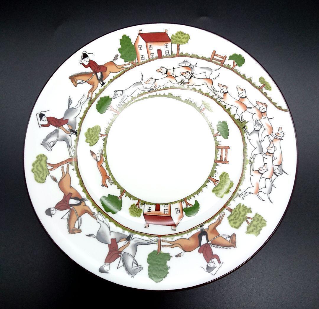 　ハンティングシーン　20㎝プレート　2枚