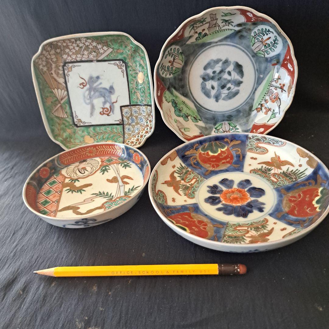 「ご成約者」です。 ご注意ください。「古伊万里色絵皿の競演！」 皿4客セッ