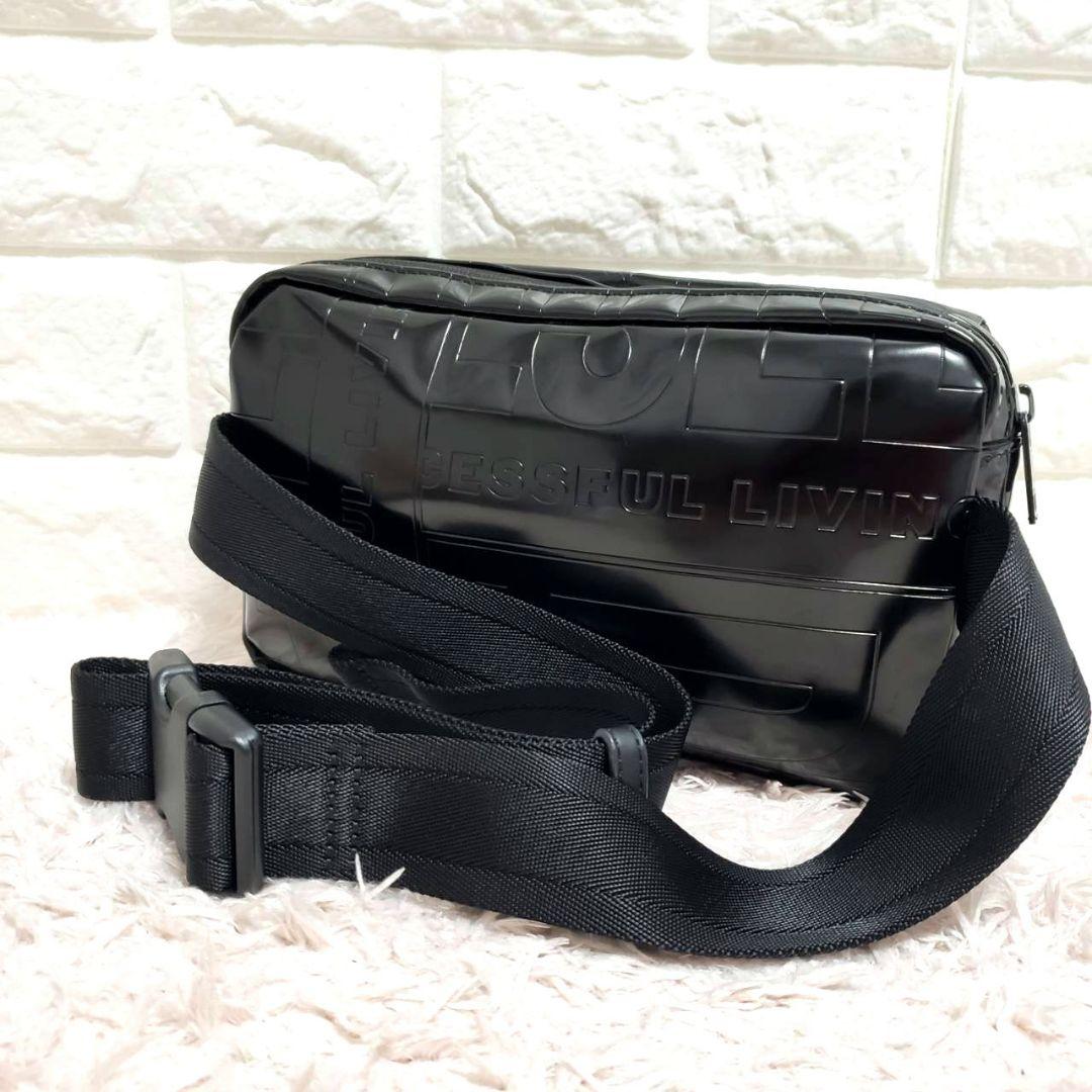 DIESEL ディーゼル 型押し ロゴシャドー ウエストバッグ ボディバッグ美品