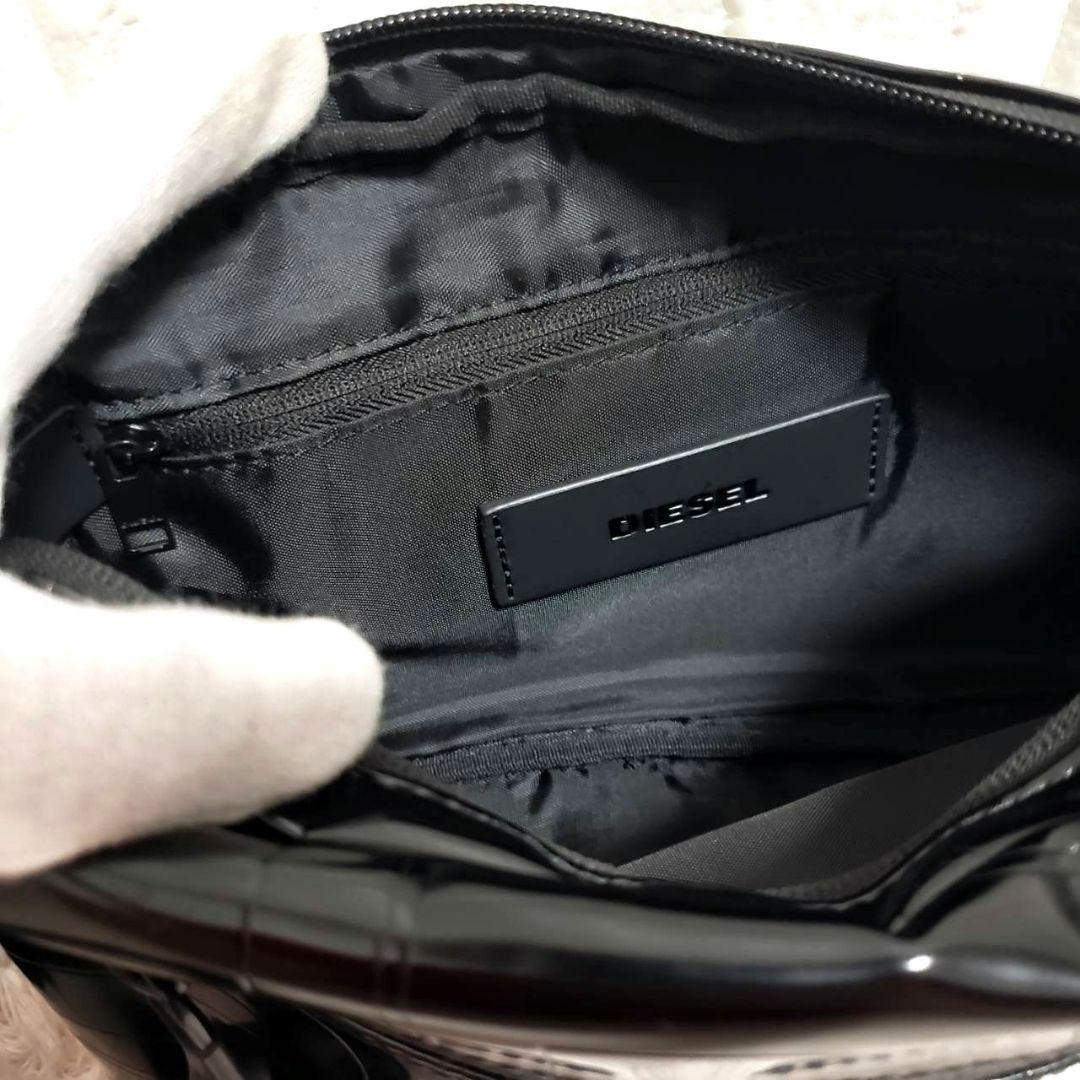 DIESEL ディーゼル 型押し ロゴシャドー ウエストバッグ ボディバッグ美品
