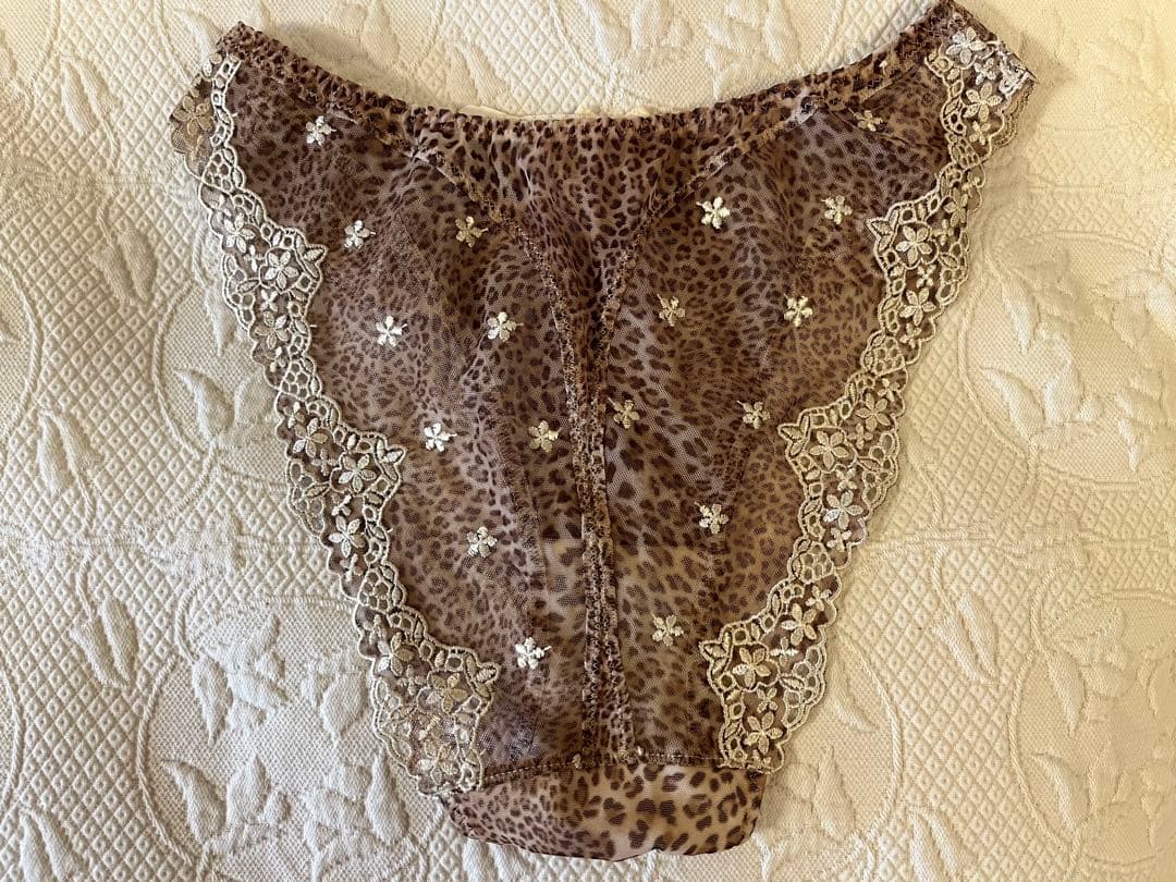 《Aubade 》新品タグ付　ヒョウ柄 と花柄 ブラジャー&ショーツセット