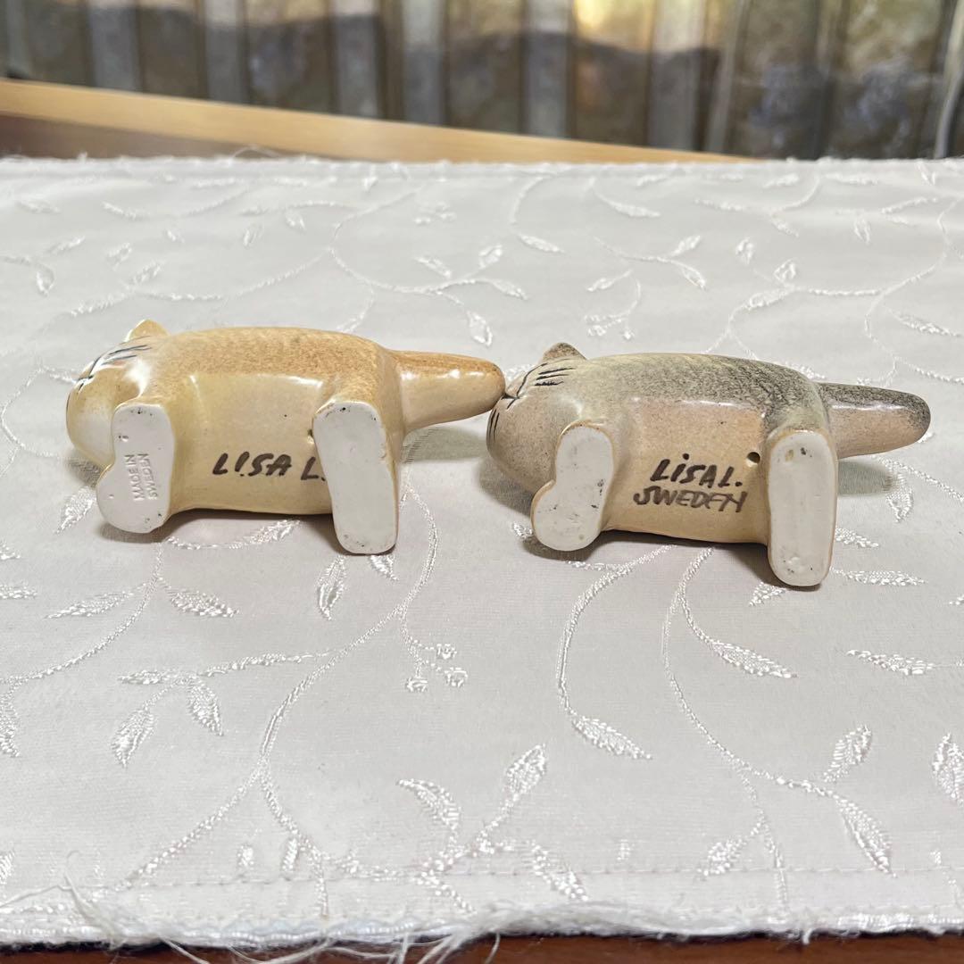 リサラーソン　ネコ ふたごの猫 置物 ねこ　リサ・ラーソン LisaLarson