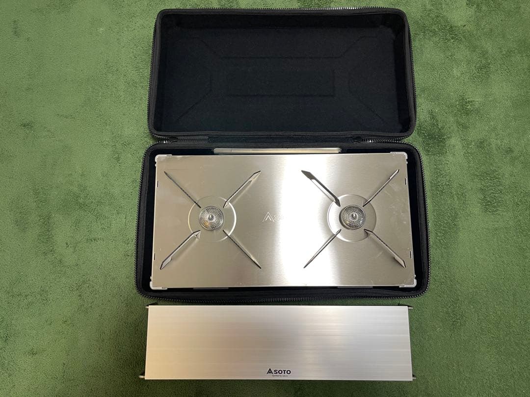 未使用】SOTO 2バーナーGRIDハードケースST-5261＋GRIDテーブル
