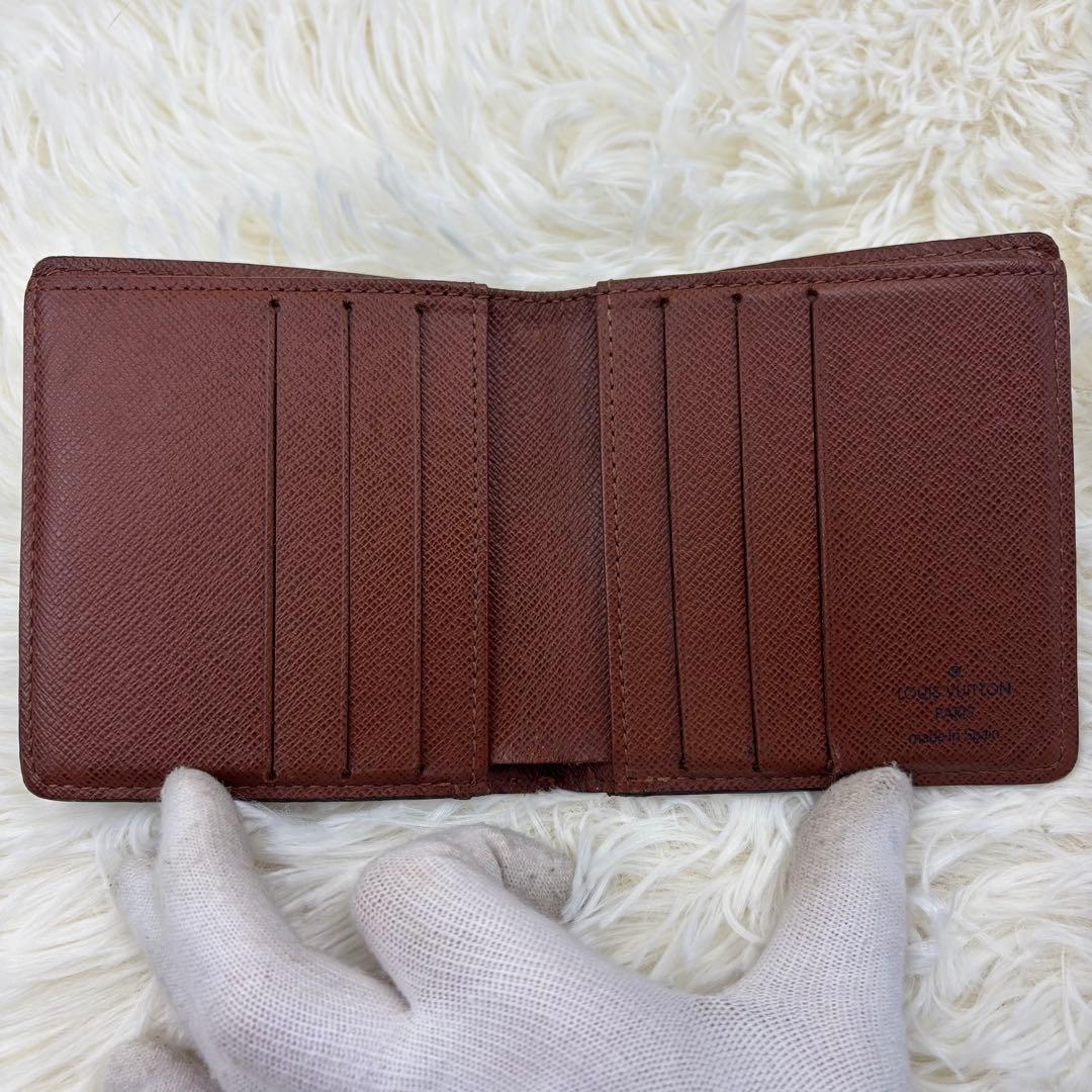 ルイヴィトン モノグラム　ポルトビエ 6 カルトクレディ 札入れ 折り財布