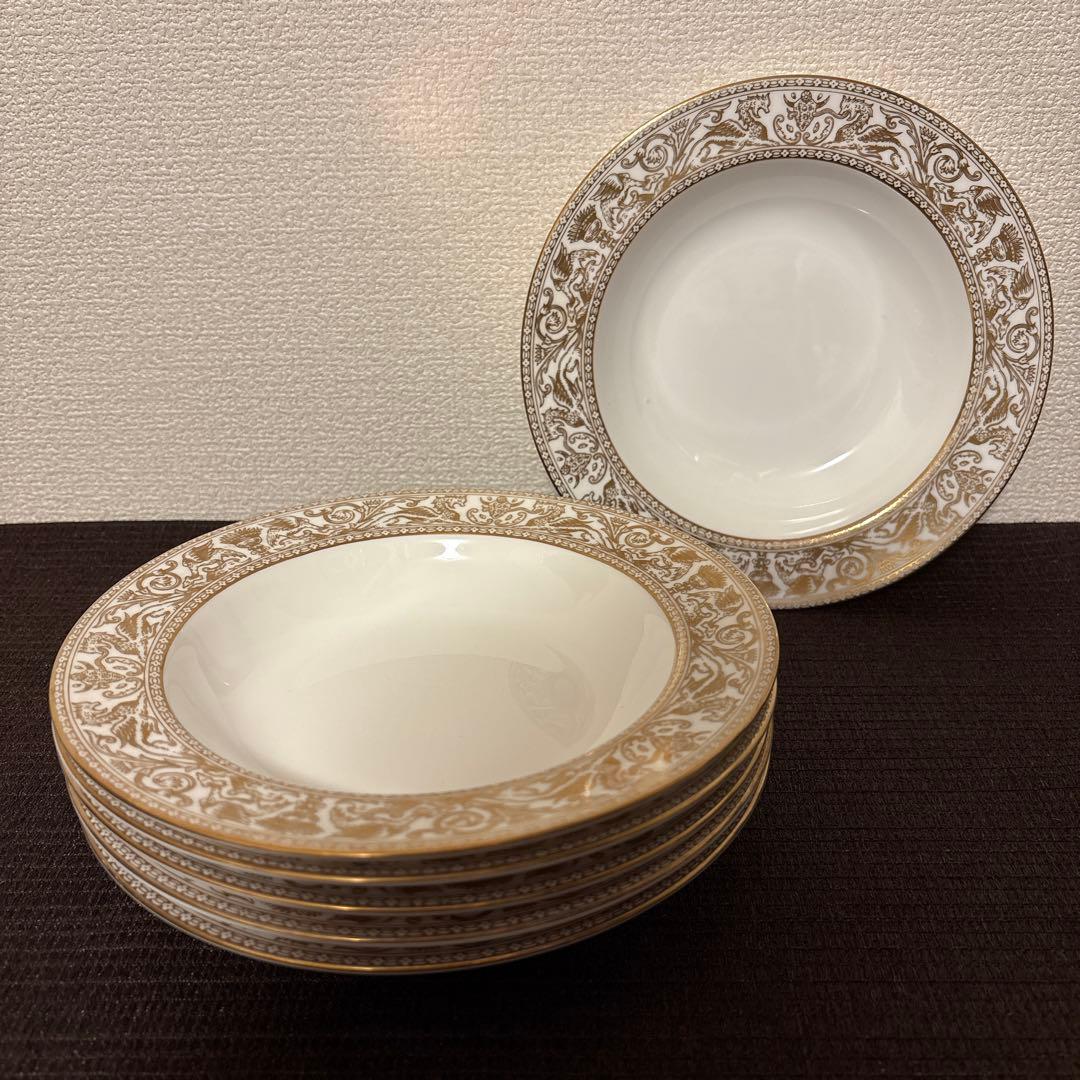 ウェッジウッド　フロレンティーン　ゴールド　スーププレート　パスタプレート