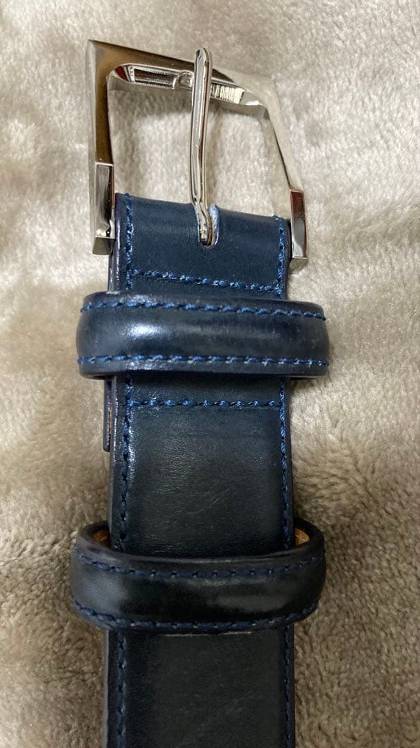 Guild of crafts ギルド・オブ・クラフツ レザーベルト ネイビー