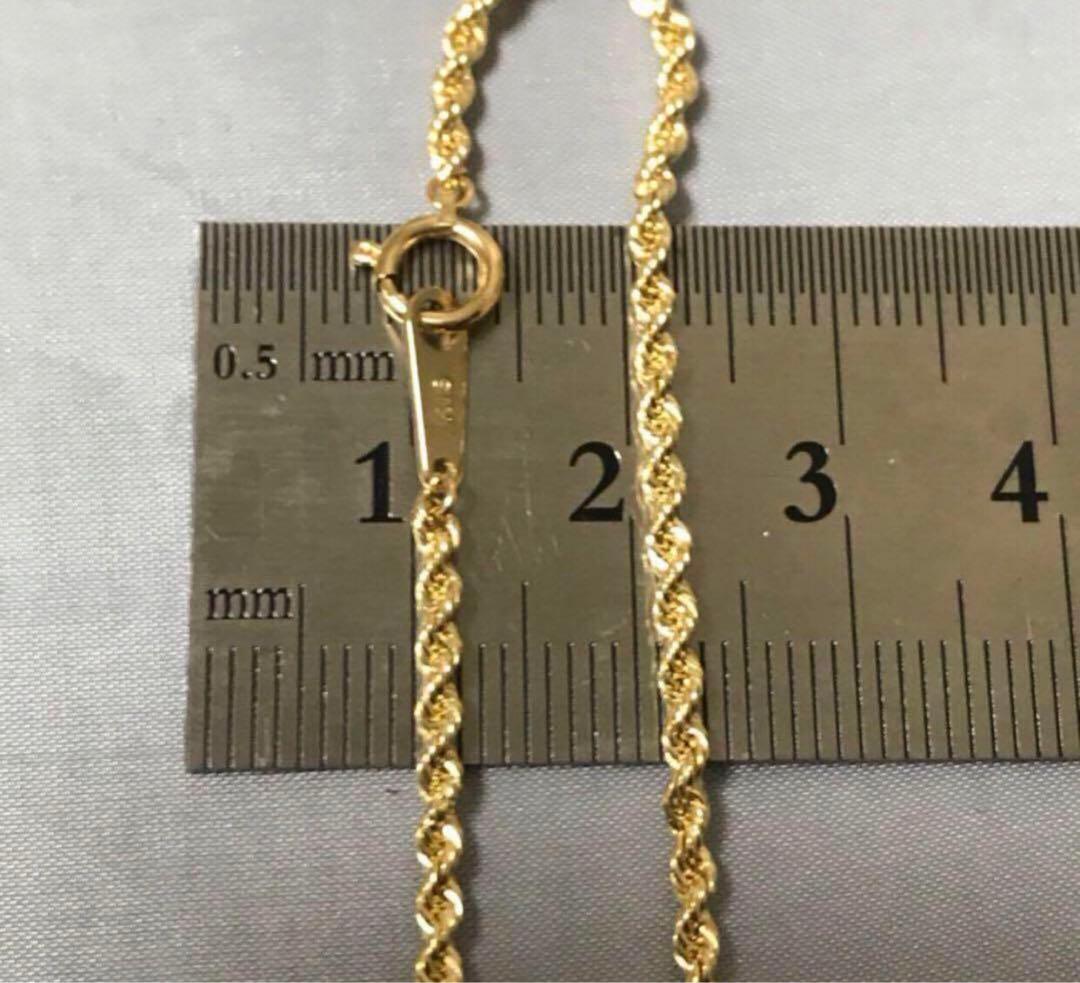18金　17cm ロープ　ブレスレット　 K18 「値下げ不可」