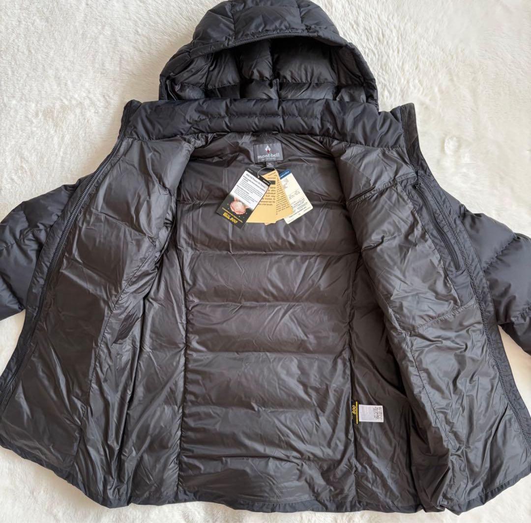 モンベル 現行完売品トラベルダウンパーカ XLブラック