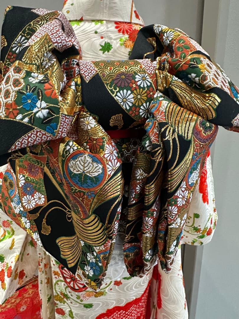 七五三　正絹　着物　フルセット　7歳　女の子　　絞り