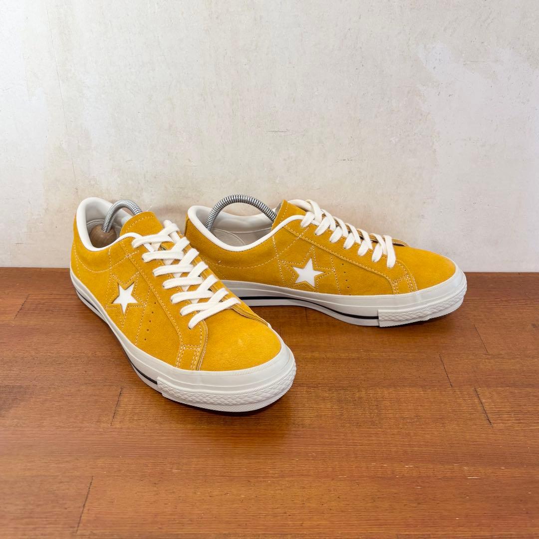 極美品　日本製　コンバース　ワンスター　ゴールド　スエード　25.0センチ
