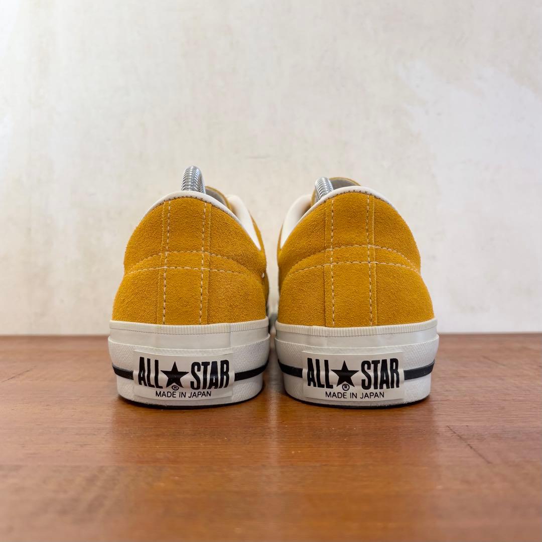 極美品　日本製　コンバース　ワンスター　ゴールド　スエード　25.0センチ