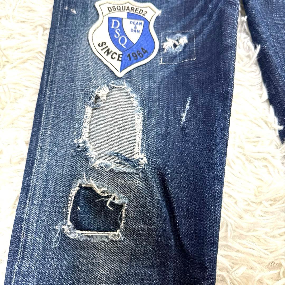 DSQUARED2 ディースクエアード　デニムパンツ　ワッペン