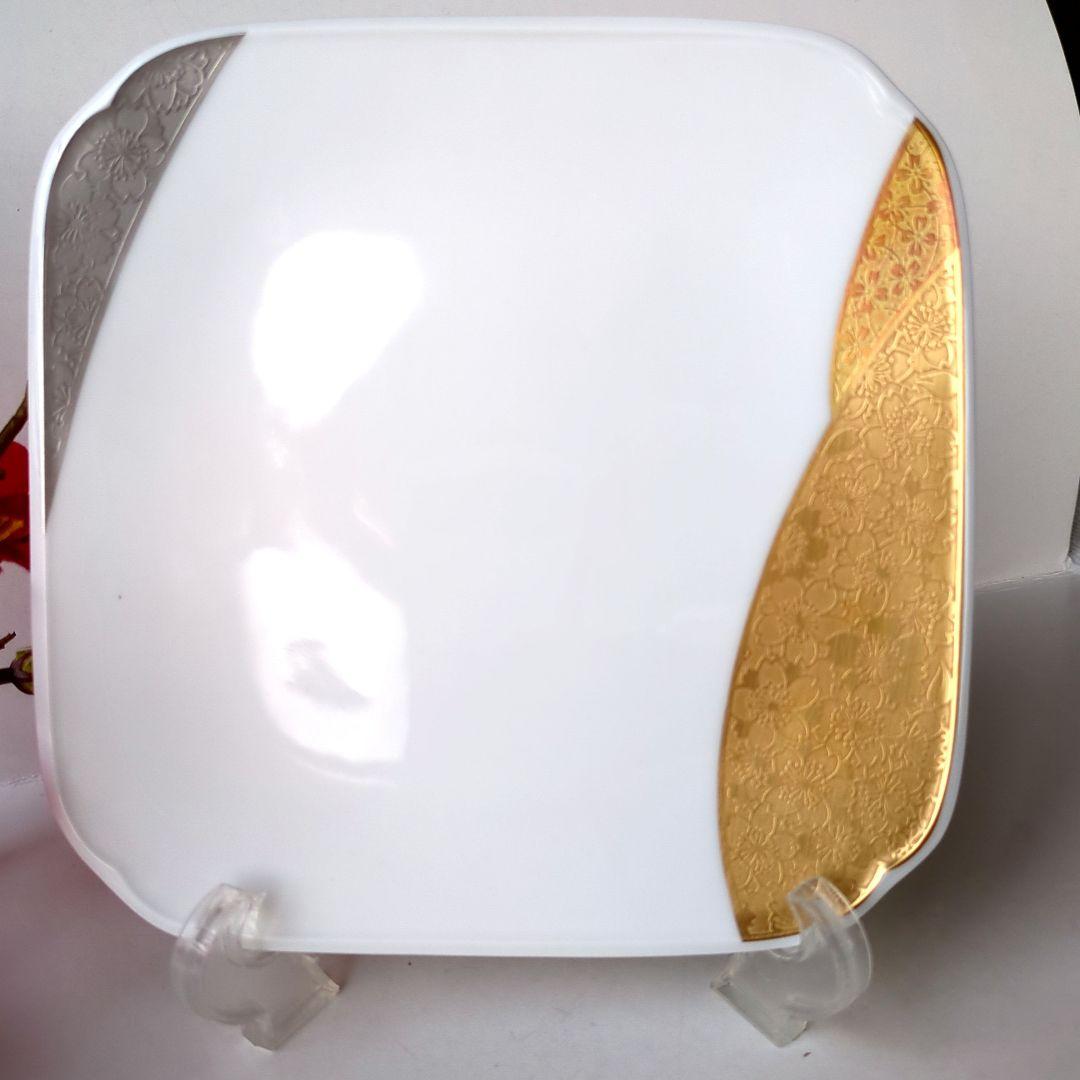 乃りたけ　ダイヤモンドコレクション　金閣銀閣シリーズ　角皿　中皿　5枚