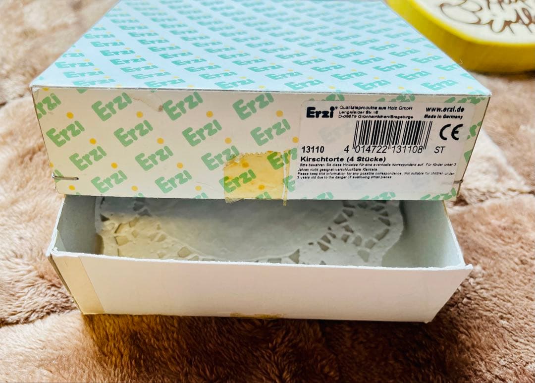 コ*ン様 Erziハート型バースデーケーキドイツ製おままごと木製