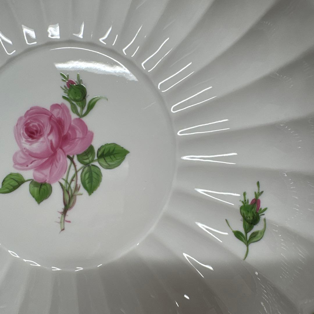 ★マイセン【 ピンクローズ】 ★ボールラウンド★20㎝★新品未使用★一級品★