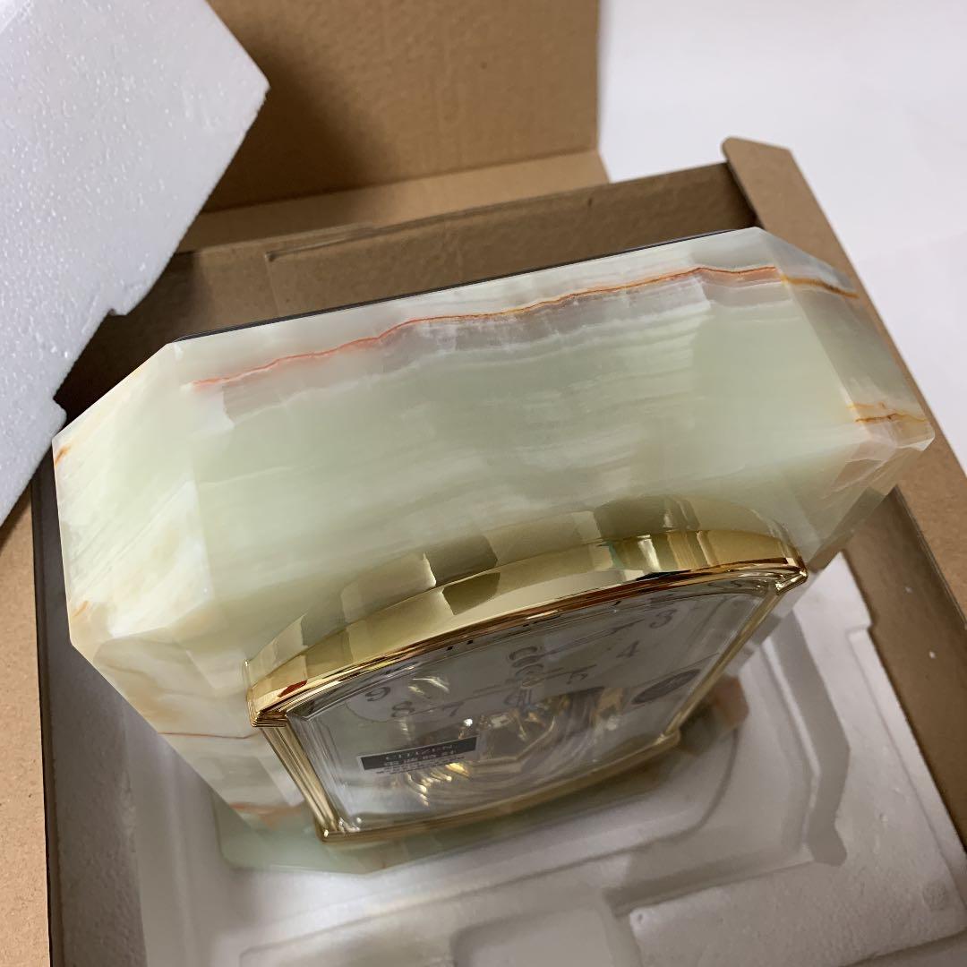 CITIZEN シチズン 電波 置時計 パルラフィーネ ライトグリーン 未使用