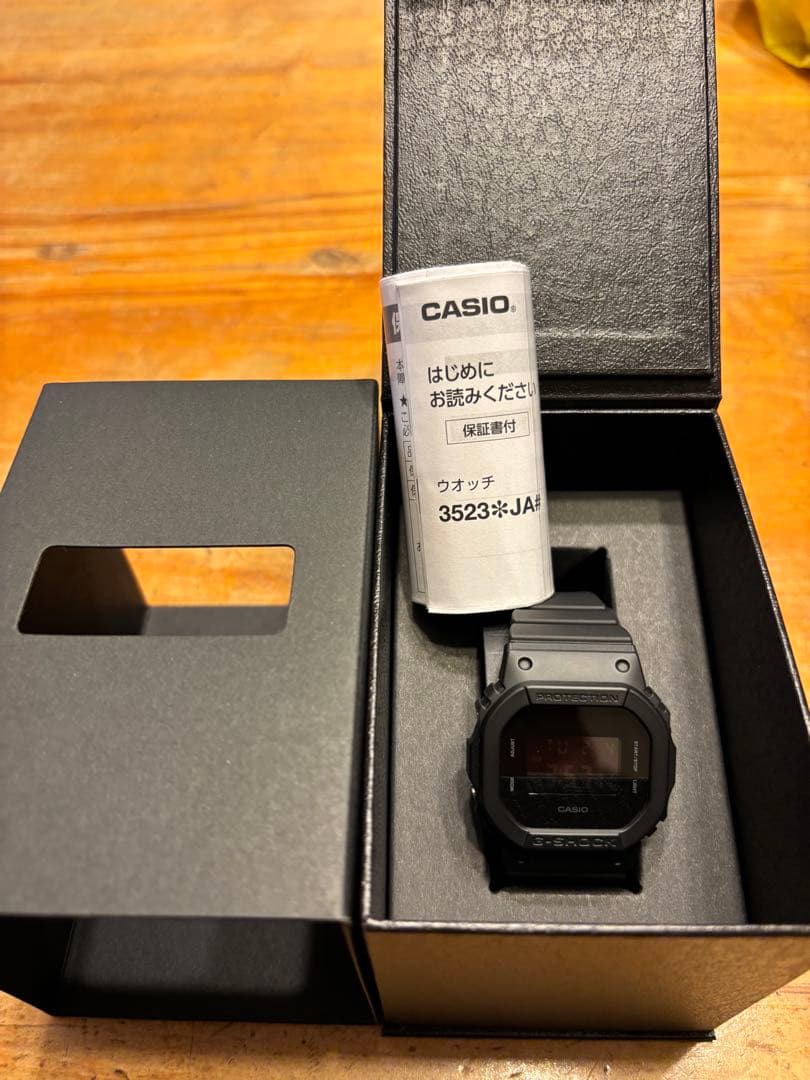 CASIO G-SHOCK 3523 オールブラック腕時計　カシオ