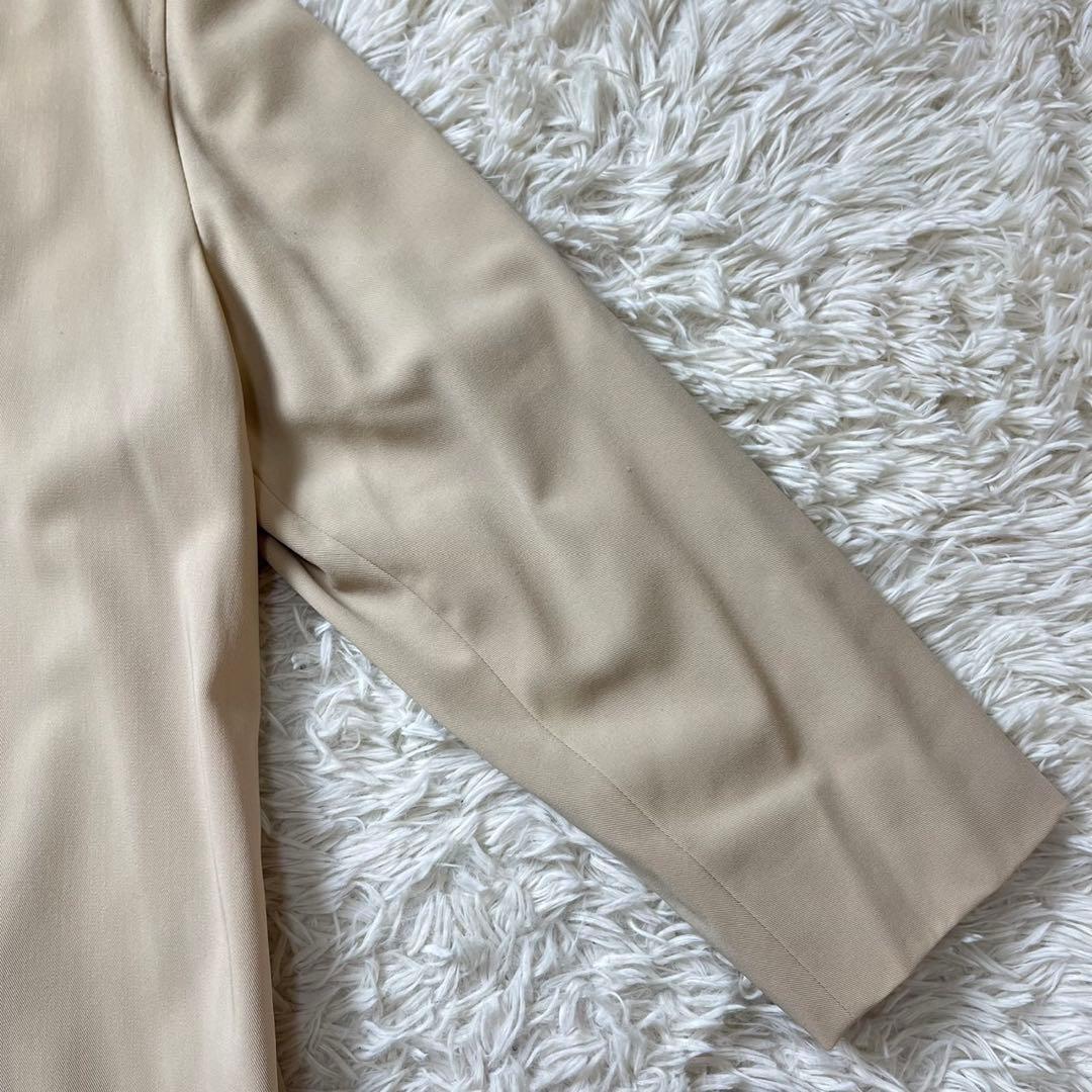 マックスマーラ　最高級　白タグ　ステンカラーコート　ウール100％　ベージュ