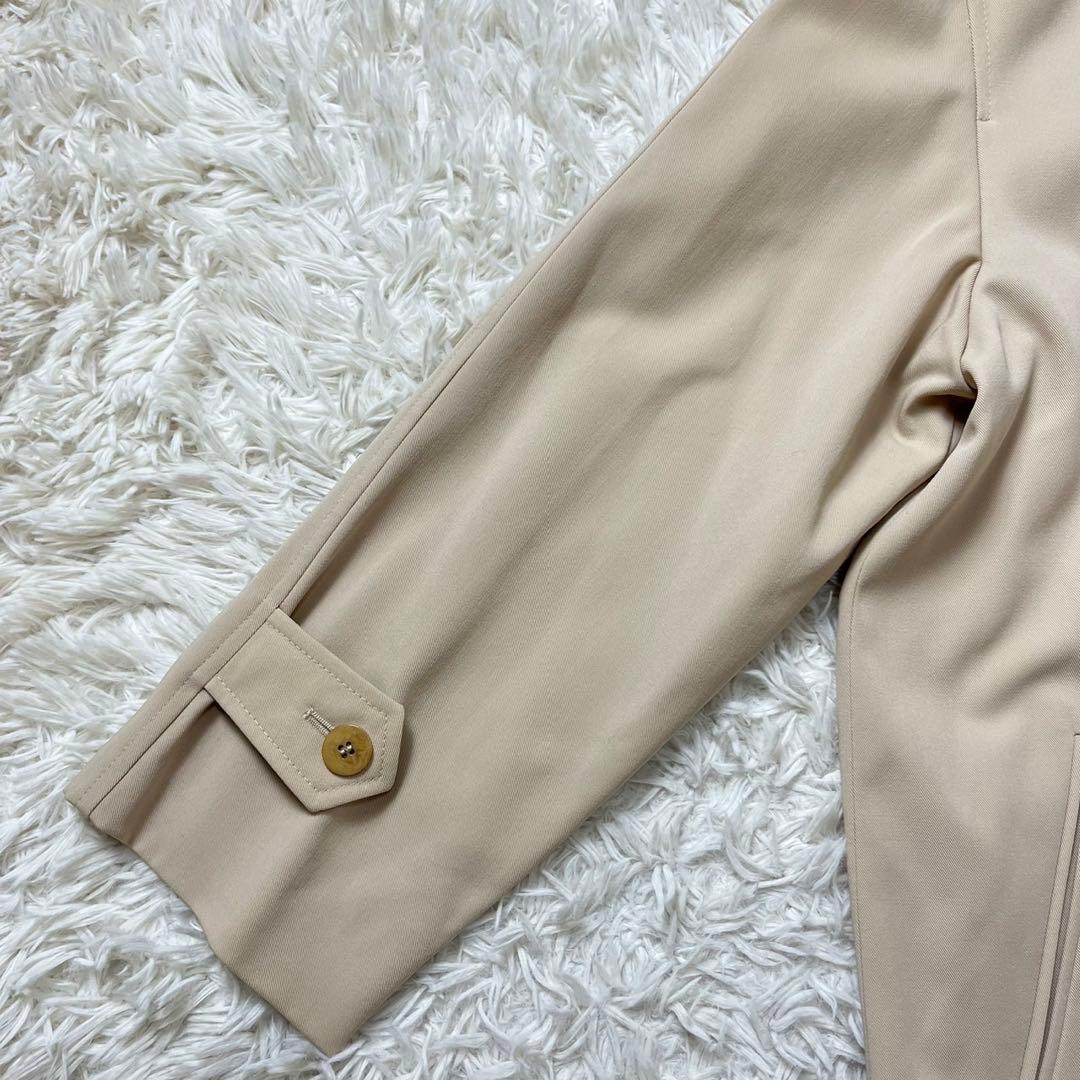 マックスマーラ　最高級　白タグ　ステンカラーコート　ウール100％　ベージュ