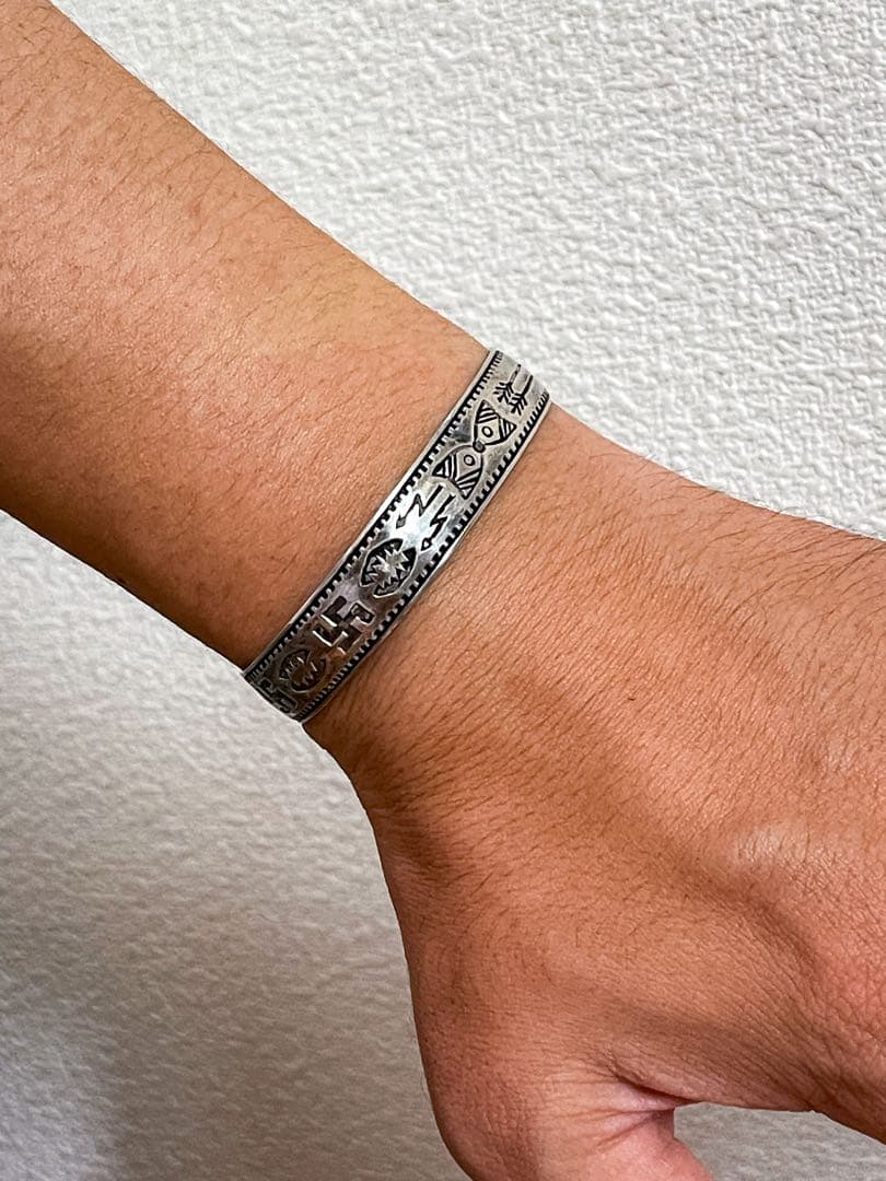 30s 卍 スワスティカ アロー バングル ビンテージ ブレスレット