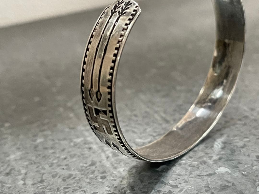 30s 卍 スワスティカ アロー バングル ビンテージ ブレスレット