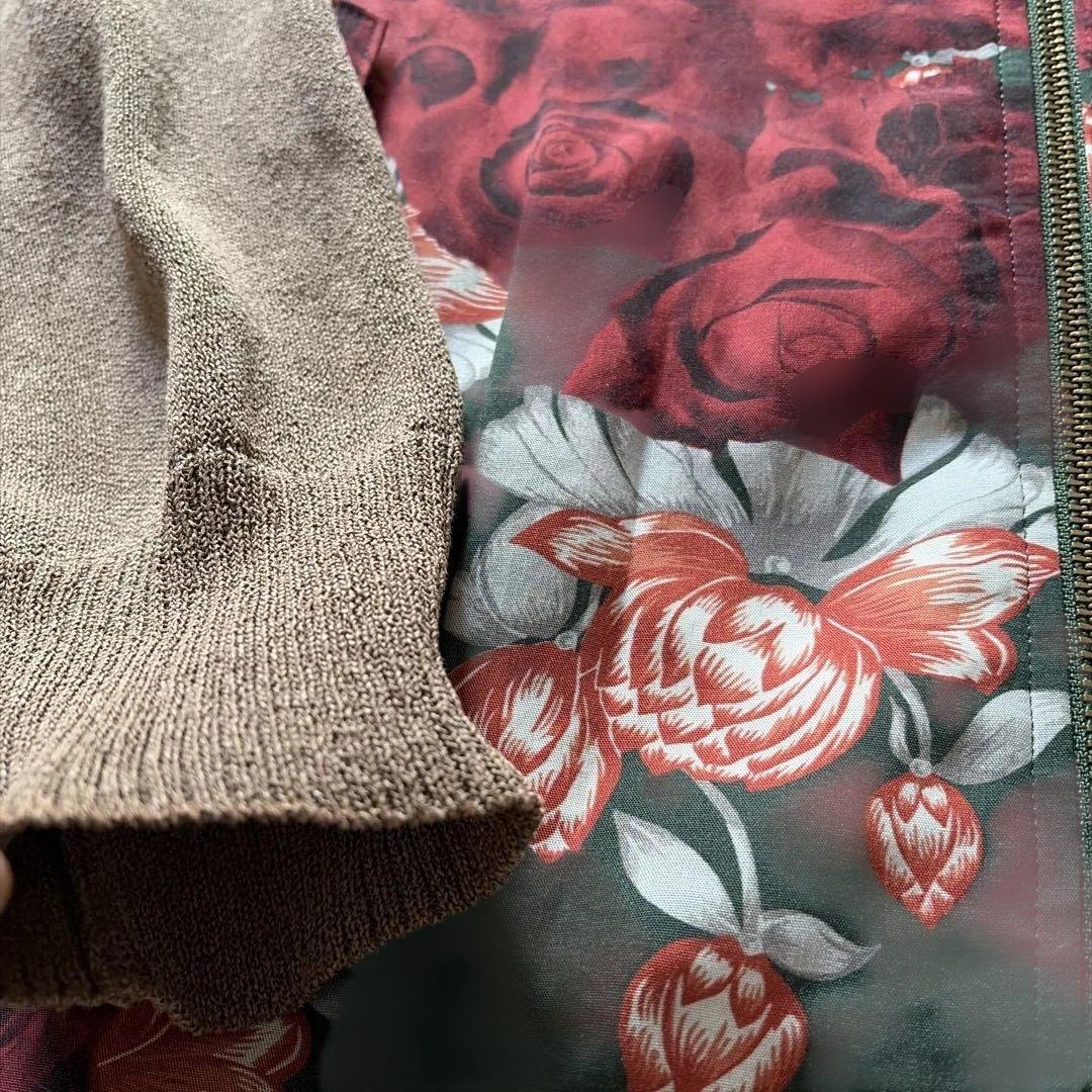 【美品】UNDERCOVER 21SS スカルローズニットブルゾン