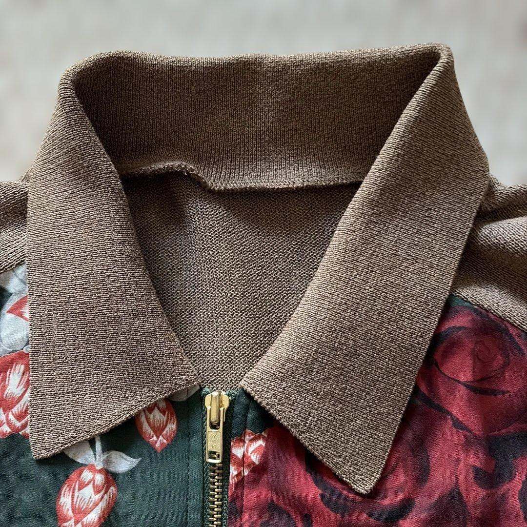 【美品】UNDERCOVER 21SS スカルローズニットブルゾン