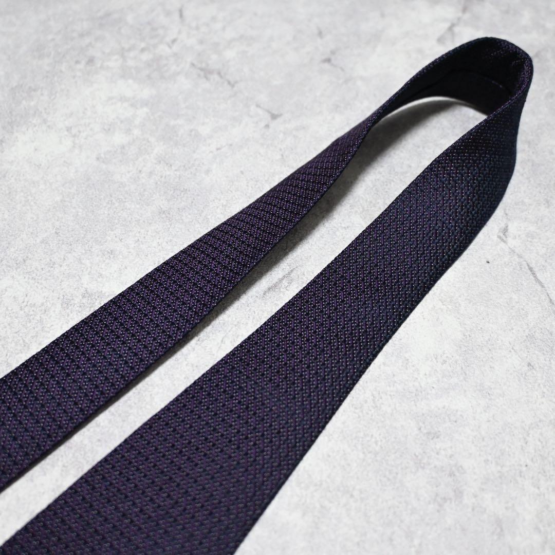 【美品】 CELINE セリーヌ ソリッド パープル ネクタイ