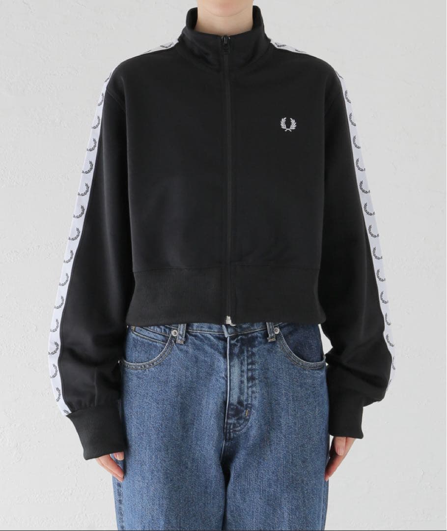 トップス FRED PERRY CROPPED TAPED TRACK JACKET