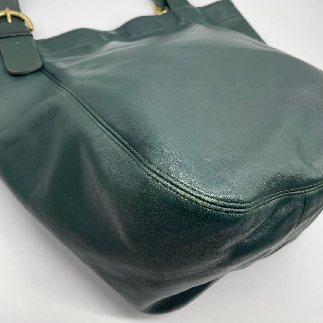 オールドコーチ　レザー　トートバッグ　 4082 希少グリーン　USA製